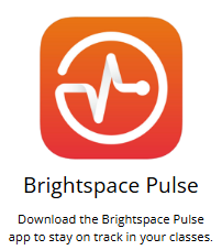 Download the Brightspace Pulse
app to stay on track in your classes.